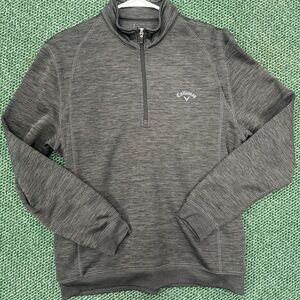 Callaway Men's Charcoal Zip-Up Sweater